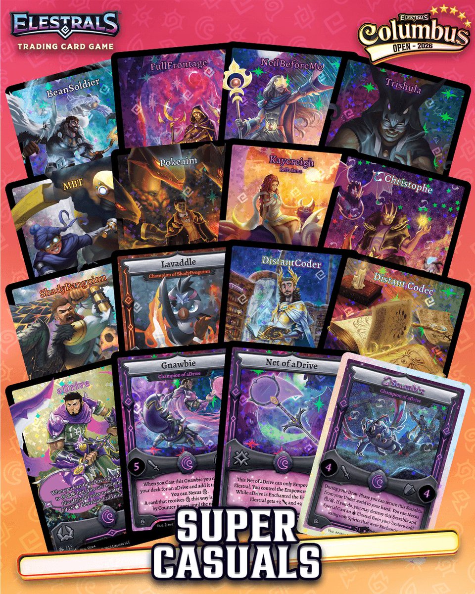 Elestrals's tweet photo. For the Elestrals Columbus Open attendees, make sure to check out our Super Casual Event!

Event takes place Friday November 6th starting at 7:30pm ET! All Creator Promos are Legal for play!

Which Creator Promos are you bringing?🤔 https://t.co/m0sMoJkgJ8