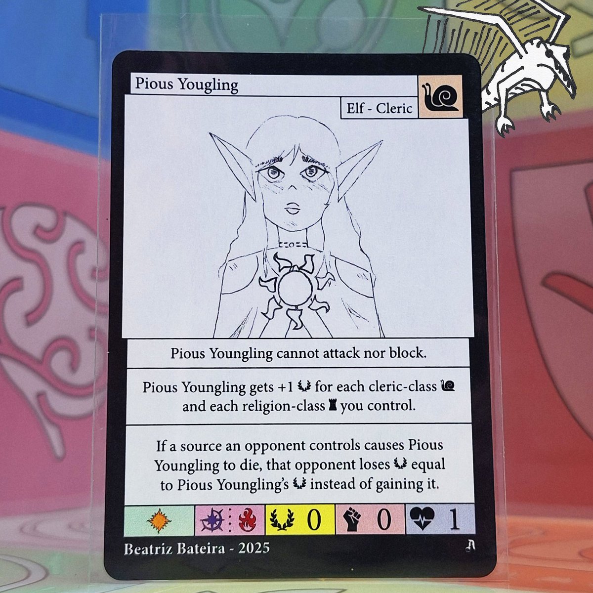 BatalhaCardGame's tweet photo. 🕊️✨ Pious Youngling ✨🕊️
They are still young.
Yet their path has been chosen.
To know what to believe.
To know why to believe.
To learn what true belief even is.
Do you?
#Batalha #CardGame #IndieGame #Print2Play #Lore #Creature #Elf #Cleric #Faith #Devotion https://t.co/A65lxQfZVF