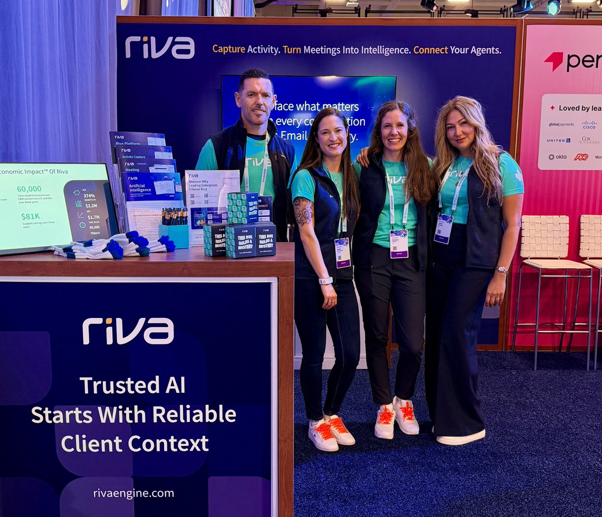 rivaengine's tweet photo. Dreamforce 2026 was a blast ⚡

Incredible week connecting w/ Trailblazers, customers and partners. Thank you again to Benjamin Kazan at Manulife and everyone who stopped by!

Check out our Dreamforce recap:
https://t.co/YB4ppvEPiG

#Dreamforce #DF26 #Salesforce #AIforce #AI #CRM https://t.co/aIYpxcEj6c