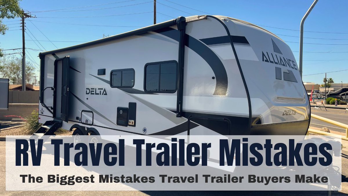 TheRVinspector's tweet photo. Travel trailers are the number one category of RVs in terms of sales. So more travel trailers are sold by far every year than any other type of RV.

But many of those travel trailer buyers make big mistakes in the buying process that costs them time, money and frustration. And all of this is mostly unnecessary.

So this video explains 3 of the biggest buying mistakes that travel trailer buyers make and how you can avoid them - https://t.co/wojBMuvxvt 
#traveltrailer #fifthwheel