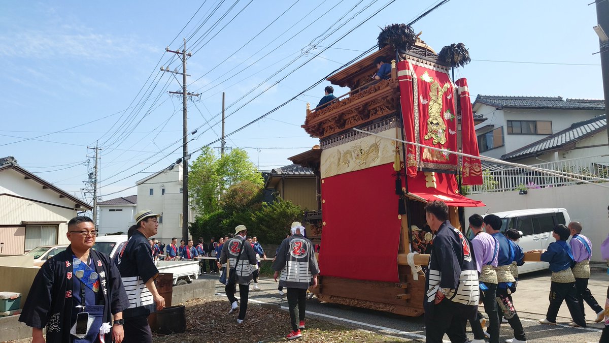 saiten1007's tweet photo. 長尾の春祭り
玉貫区　玉神車
下門区　八幡車 https://t.co/bVSeqFkQzz