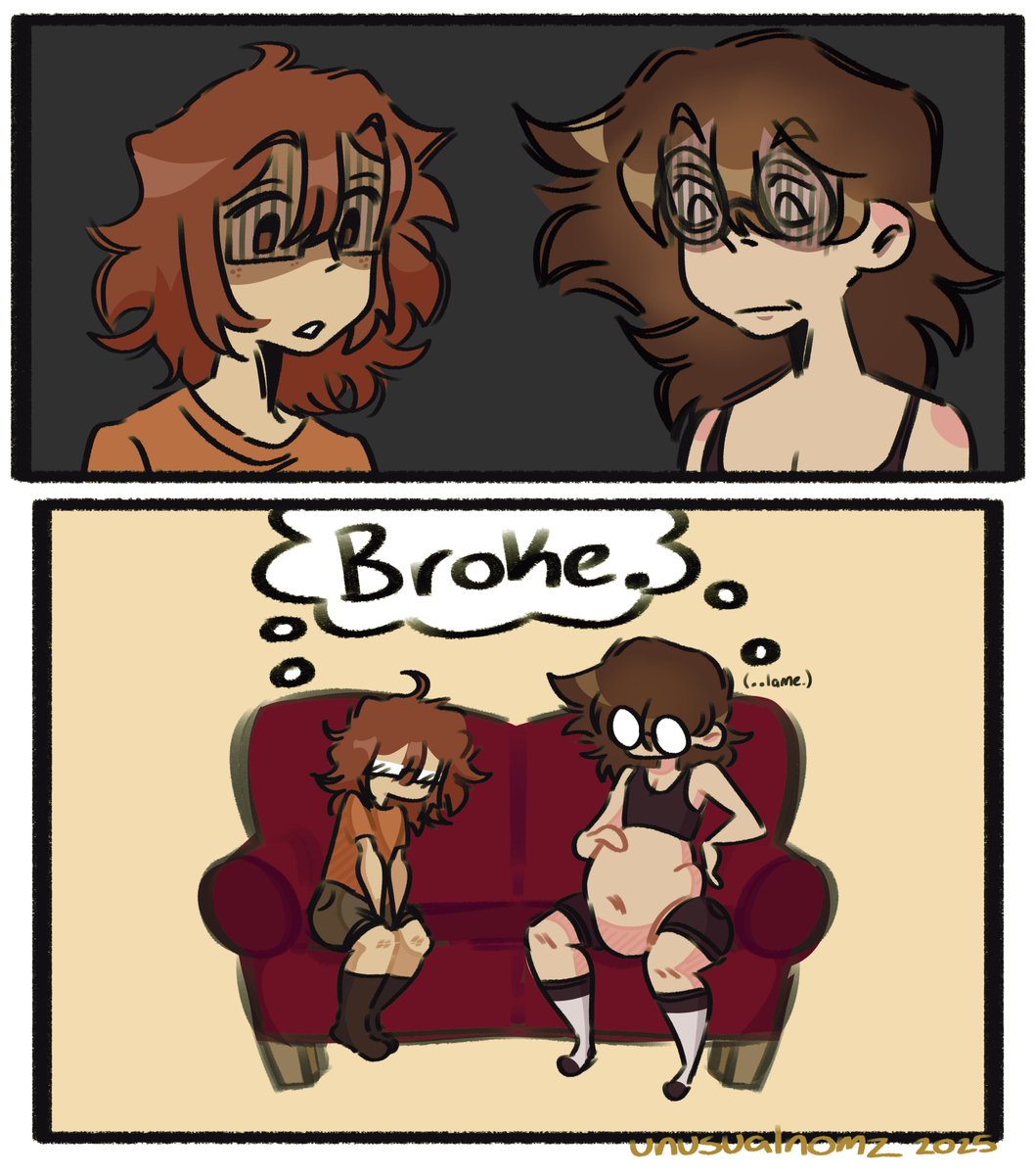 TheNommiestEnby's tweet photo. @cosmixmoth and I occasionally run into money issues...luckily, there's a super easy way to solve them! Get it from lunch! Stomach sludge can't use a credit card! Just gotta be sure to uhm...not turn them to sludge before we get all the info outta them...
__

Art by @unusualnomz https://t.co/Pjbs5ZbNzQ