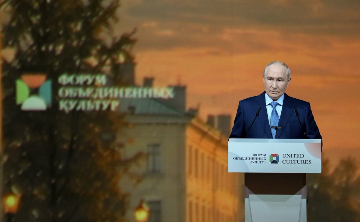 MID_RF's tweet photo. 💬 Выступление Президента России Владимира #Путина на ХII Международном форуме объединённых культур 

#Единство для нас — это не единообразие, а сплочённость, построенная на бережном, самобытном развитии каждого народа, каждого этноса

Читайте полностью: https://t.co/pwJN6tkp5j https://t.co/xQAyVmosBx