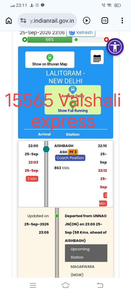 UTTAMTRIPATHI63's tweet photo. @AshwiniVaishnaw @RailMinIndia @drm_lko @narendramodi @PMOIndia @drmljn @drm_dli @RahulGandhi 12555/56 दोनों ट्रेन को दिल्ली और लखनऊ लेट करते हैं, आज भी लेट किया गया, ऐशबाग में 12556 को 45 मिनट खड़ा करके वैशाली एक्सप्रेस को आगे किया गया, दिल्ली में 12555 को रोक कर दूसरी ट्रेन को आगे किया गया, रेलवे मंत्री और मंत्रालय जवाब देंगे, इस ट्रेन को क्यों लेट किया जाता है? जवाब दो https://t.co/0SGdmZ3l6D