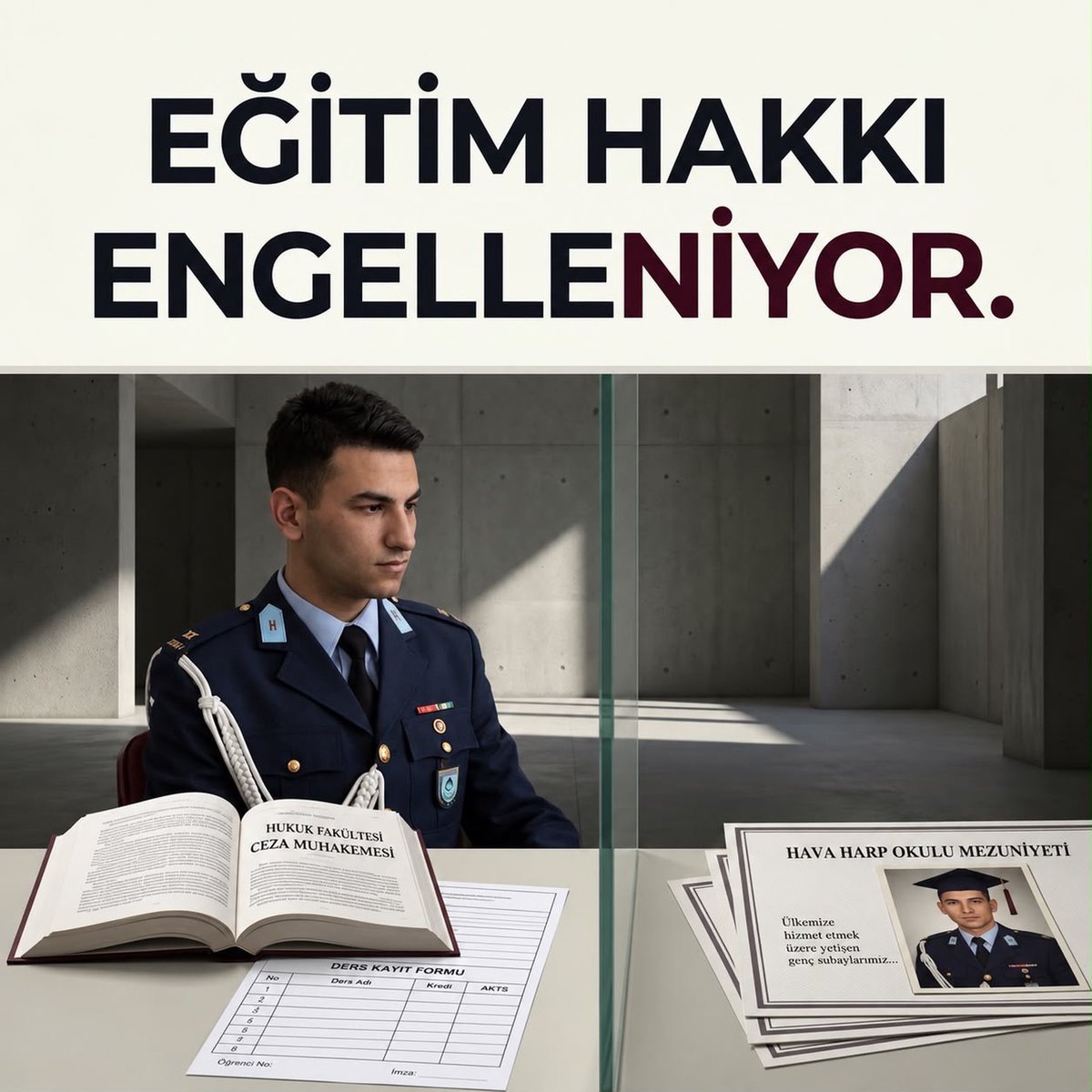 ASUDEKDN's tweet photo. EĞİTİM HAKKI ENGELLENİYOR.

Gencecik bir hayatı yıllardır demir parmaklıklar ardında çürüttüğünüz yetmiyormuş gibi, bir de en temel hakları olan eğitim haklarını engelliyorsunuz!

Hukuk, adalet ve hak gaspları son bulsun.

TanerDoganı Duyun https://t.co/jzbd33d9DL