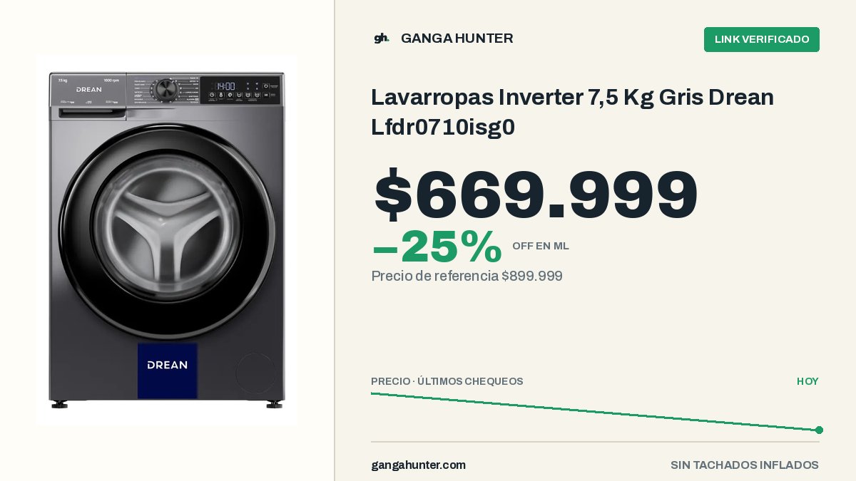 GangaHunterAR's tweet photo. 💸 -25% en Mercado Libre
$899.999 → $669.999
👉 Comprar en ML: https://t.co/Z41TqDqNFv
🔎 Buscarlo en el radar: https://t.co/CviCZ0rueW https://t.co/1khvZej5Oy