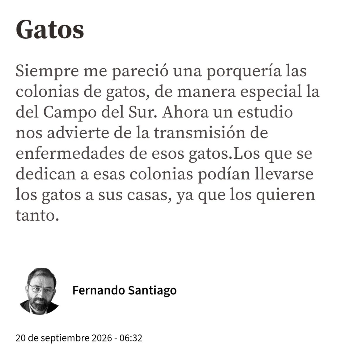 Neinei_rescue's tweet photo. El @diariocadiz ha expuesto mis datos sin consentimiento ninguno en un artículo. Publicando un mail que les hice llegar ayer en lugar de la retirada y rectificación del artículo.

Me podéis pasar el acuso de recibo de la solicitud de retirada y rectificación que os envié ayer en relación al artículo vergonzoso calumniando las colonias felinas e incitando a las alimentadoras a algo que está prohibido por ley? 

Y de paso me explicáis con que derecho habéis publicado mis datos; nombre completo y municipio sin consentimiento en un artículo que habéis llamado Don gato y su pandilla al ataque. 

Sois unos pedazo de sinvergüenzas, nos vemos en los juzgados.

Don Gato y su pandilla al ataque https://t.co/2tTkgNJAtd