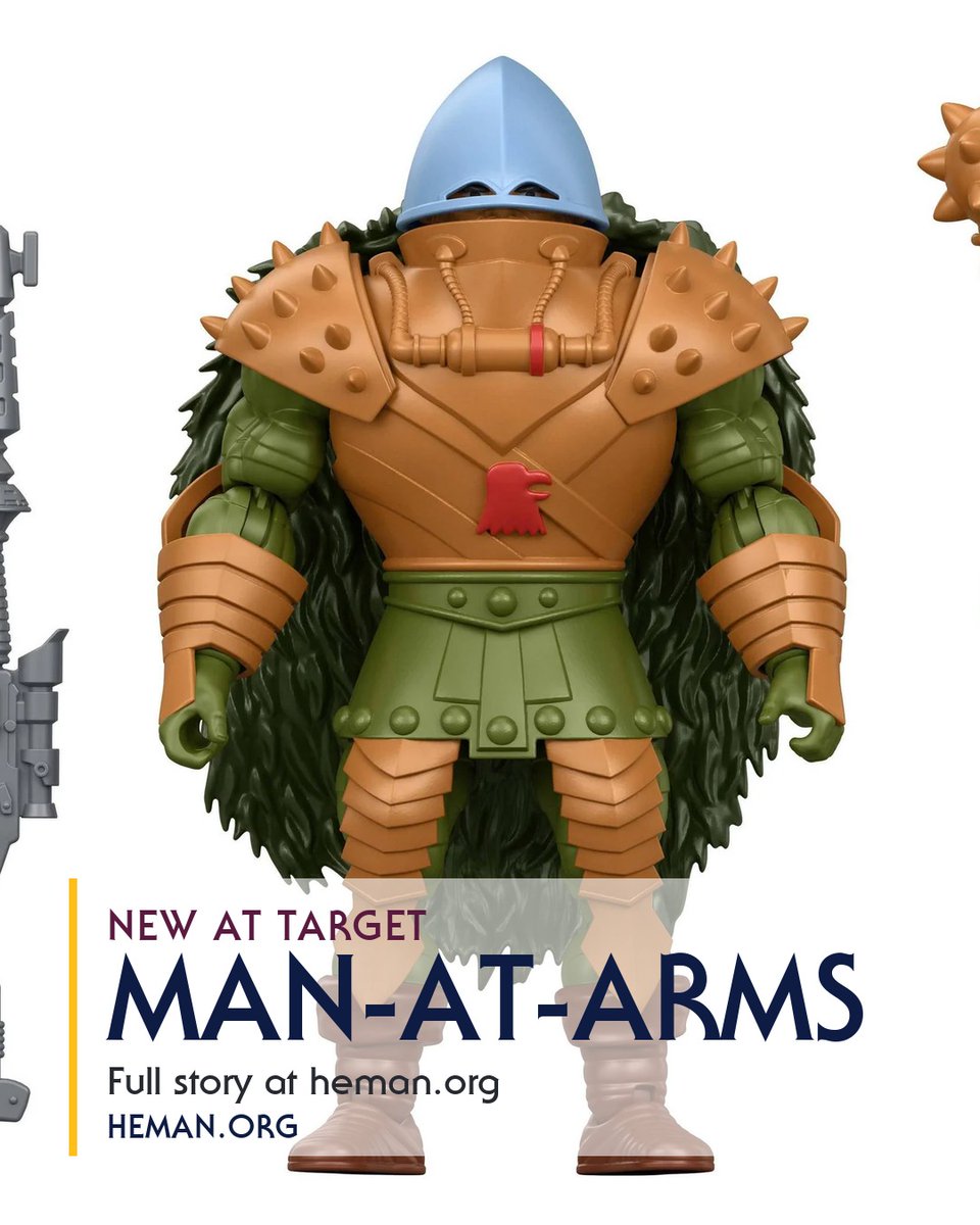 hemanorg's tweet photo. Mattel built this Man-At-Arms from concept art Origins never used. $21.99 at Target, out 2 October.

Skeletor went first and shipping has closed, so this is the one we can still get.

https://t.co/LQXlfUzbNY https://t.co/tnhsw3aRXz