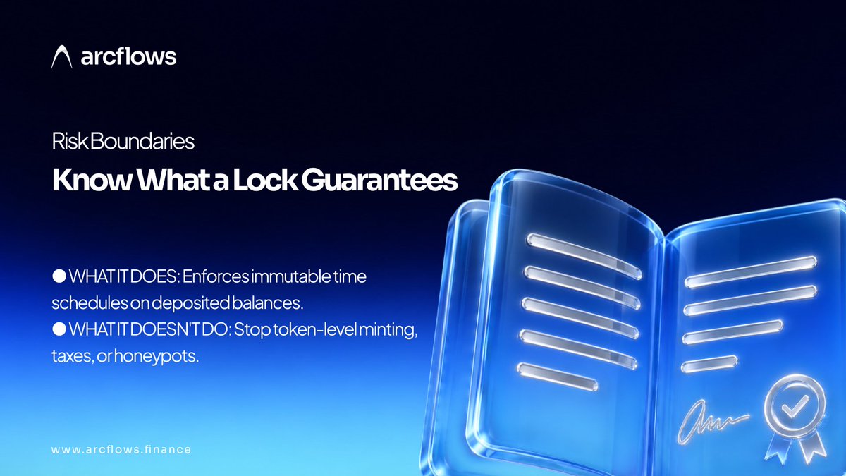 arcflows_app's tweet photo. Don't assume every lock means 100% safety! ⚠️🔒
A lock guarantees time schedules on your deposits, NOT bad contract code like minting or honeypots 🛑
Always double-check risk boundaries before you invest
https://t.co/rU5caCShVU
#Arcflows #arc https://t.co/dGtWyCfvVO