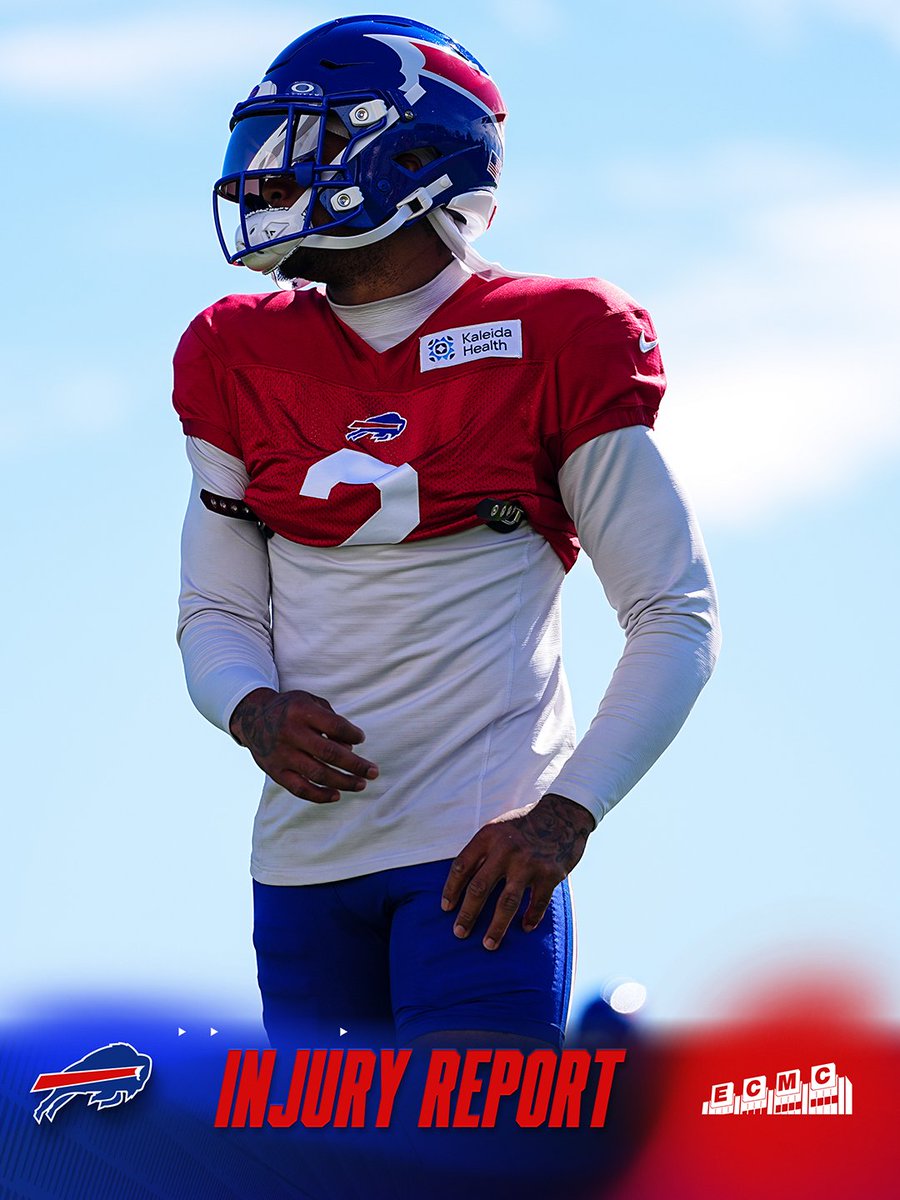 BuffaloBills's tweet photo. Coach Brady ruled two players out, and listed WR DJ Moore and two other players as questionable for Sunday's game.

Week 3 injury report: https://t.co/Wq1i0kGen1 https://t.co/2eJ4hKMGwj