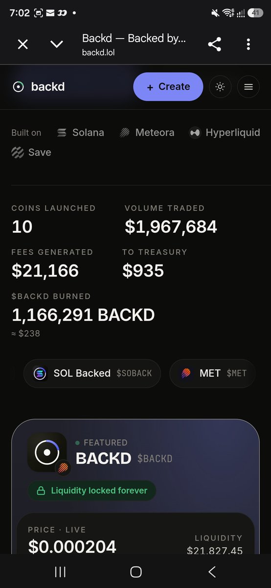 greenbackschool's tweet photo. Let the data speak for $BACKD LAUNCHPAD
10 launches
$21,166 fees generated
Almost 2M in volume in 9 days
1.1m BACKD burned 🔥
Funny part is the launchpad token $BACKD is lower in mcap than $BAGFI. I see that as a buy opportunity for #BACKD ✅️
2pPPGoFjQtkFjGkwDDUfVofdgEUrFZEiU6D8SuedZupM