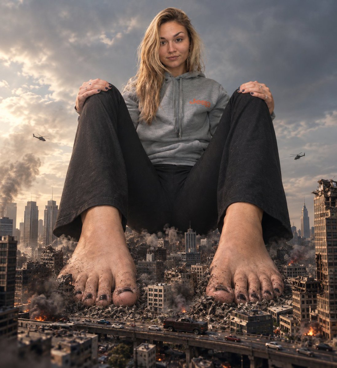 tinyantmanfilms's tweet photo. goddess @Lexithegiantess is huge! one stomp from her perfect giantess foot can level half the city https://t.co/L3h4o5s44L