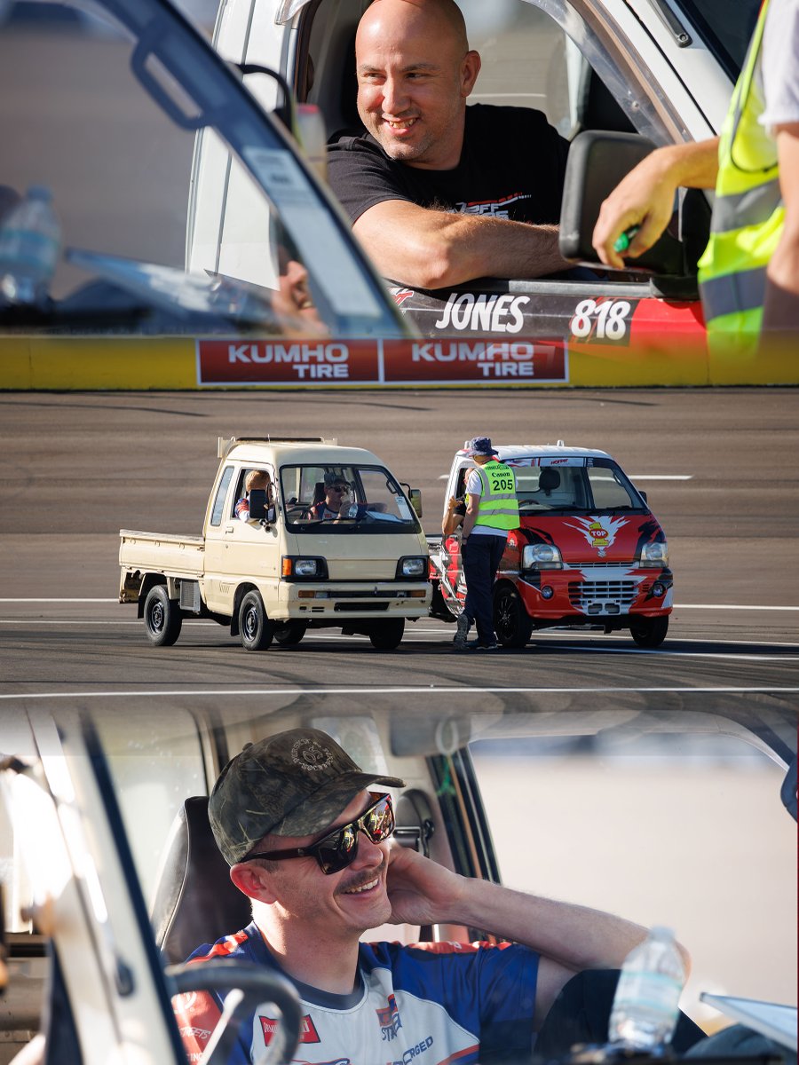 FormulaDrift's tweet photo. Kei truck conference, Vegas chapter.
#FormulaD #FormulaDRIFT #FDLV https://t.co/dVwAdXzPzo