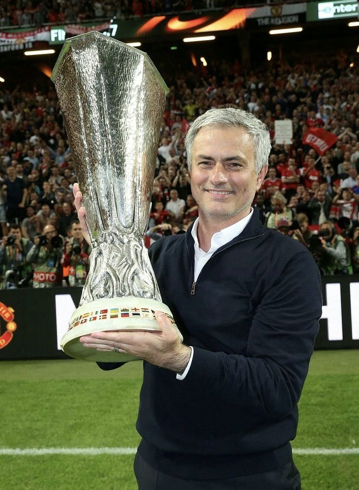 JamesStatman's tweet photo. In the 2017 season, José Mourinho won the Community Shield, the EFL Cup, and the UEFA Europa League with Manchester United. If Man City are stripped of their title he would also be a Premier League winner with them. 

🏆 1x UEFA Europa League
🏆 1x Community Shield
🏆 1x EFL Cup 
⏳ 1x Premier League 

Serial winner. 🤫🇾🇪