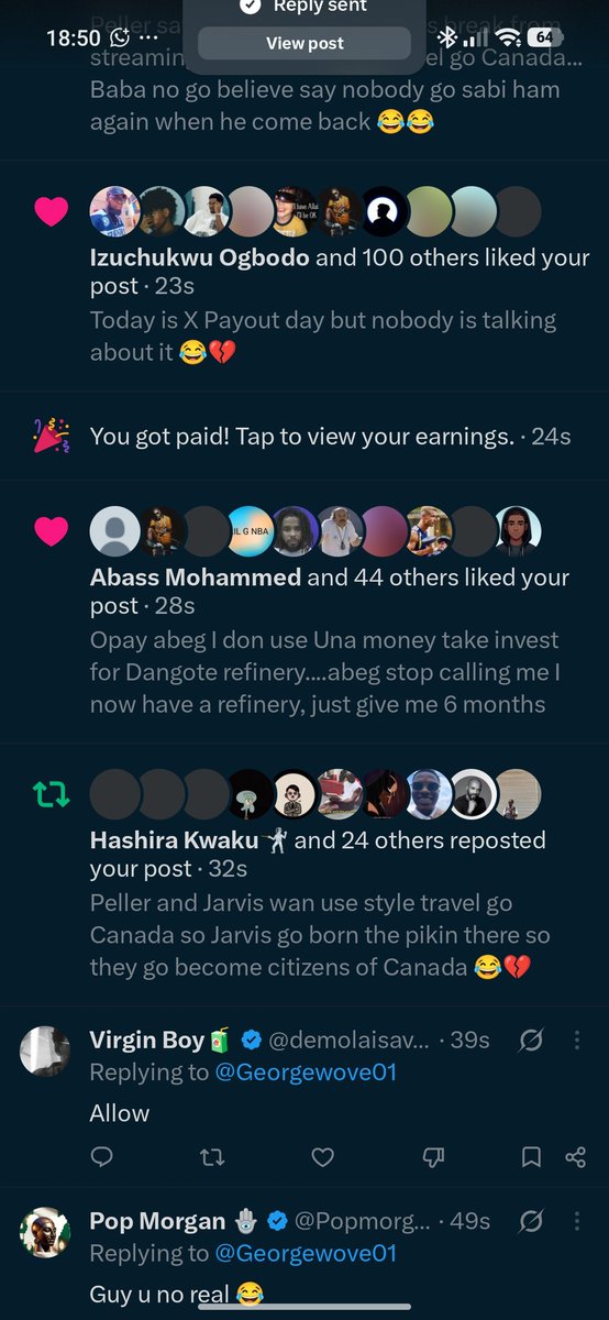 Georgewove01's tweet photo. Thank you Elon 😌❤️
We go again 🕊️ https://t.co/jfOtE4x3R4