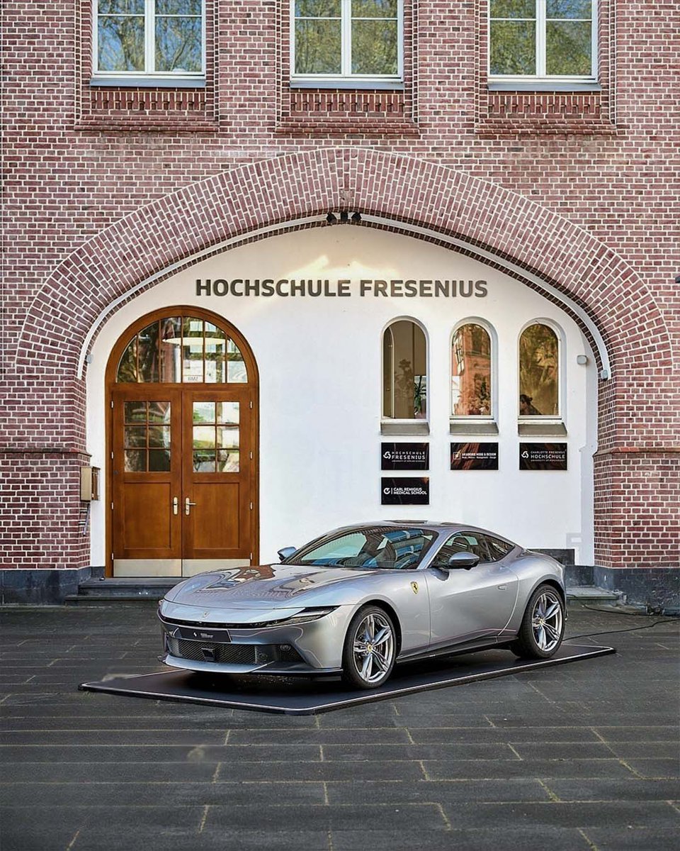 KerrieTrier's tweet photo. Ferrari x Fresenius University: Passion meets perspective. Our Düsseldorf students explored innovation, tradition, teamwork and the values shaping Ferrari, with a Ferrari Amalfi as a special highlight. We look forward to future projects. https://t.co/ysVjIisITp