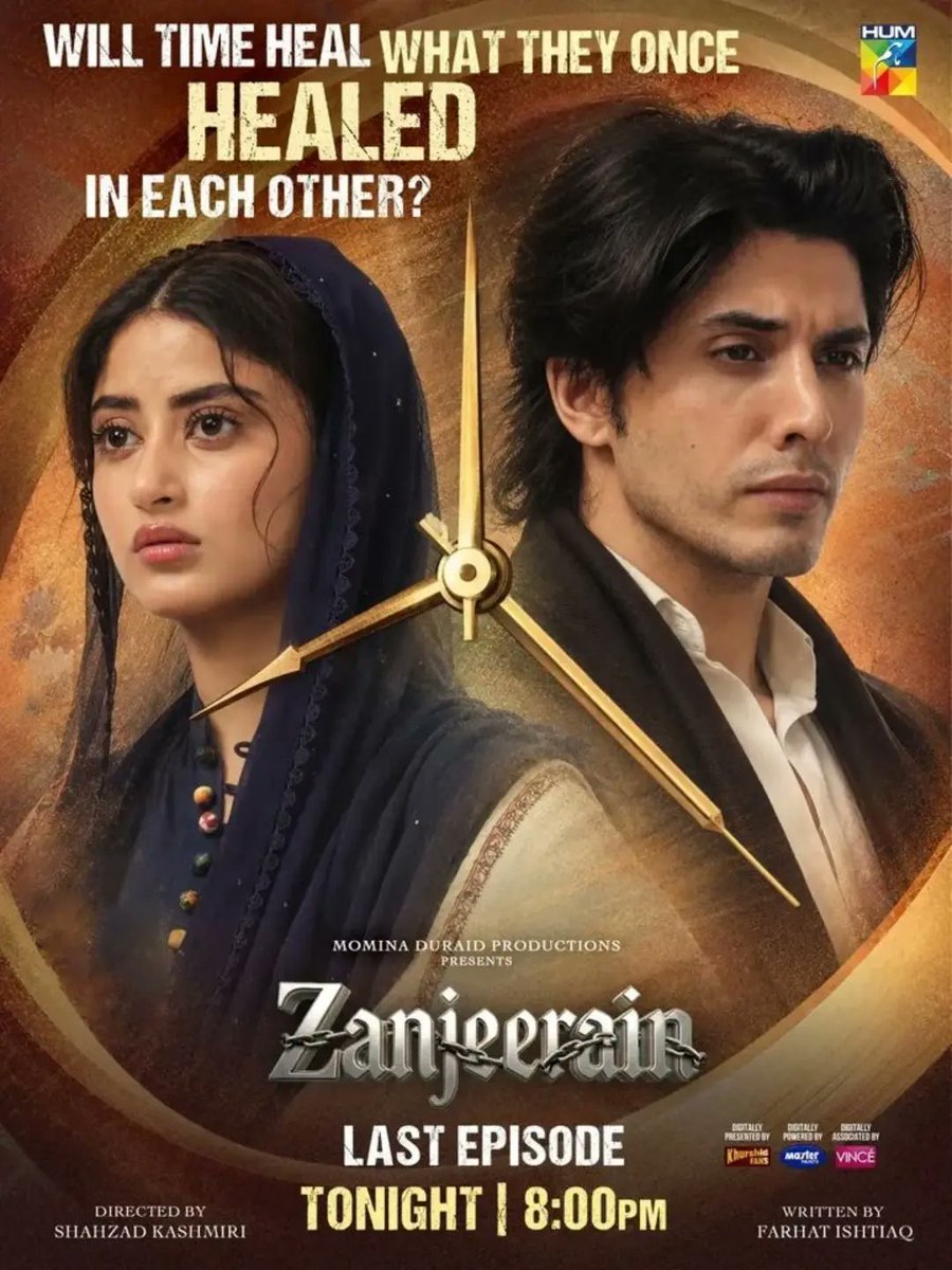 JeremyShadmgh's tweet photo. Will time heal what they once healed in each other? As Rabiya and Sarbuland take separate paths, can they move on without the one who stood by them through every loss? Watch Zanjeerain’s emotional finale tonight at 8 PM, only on HUM TV. https://t.co/LiICwucFKD