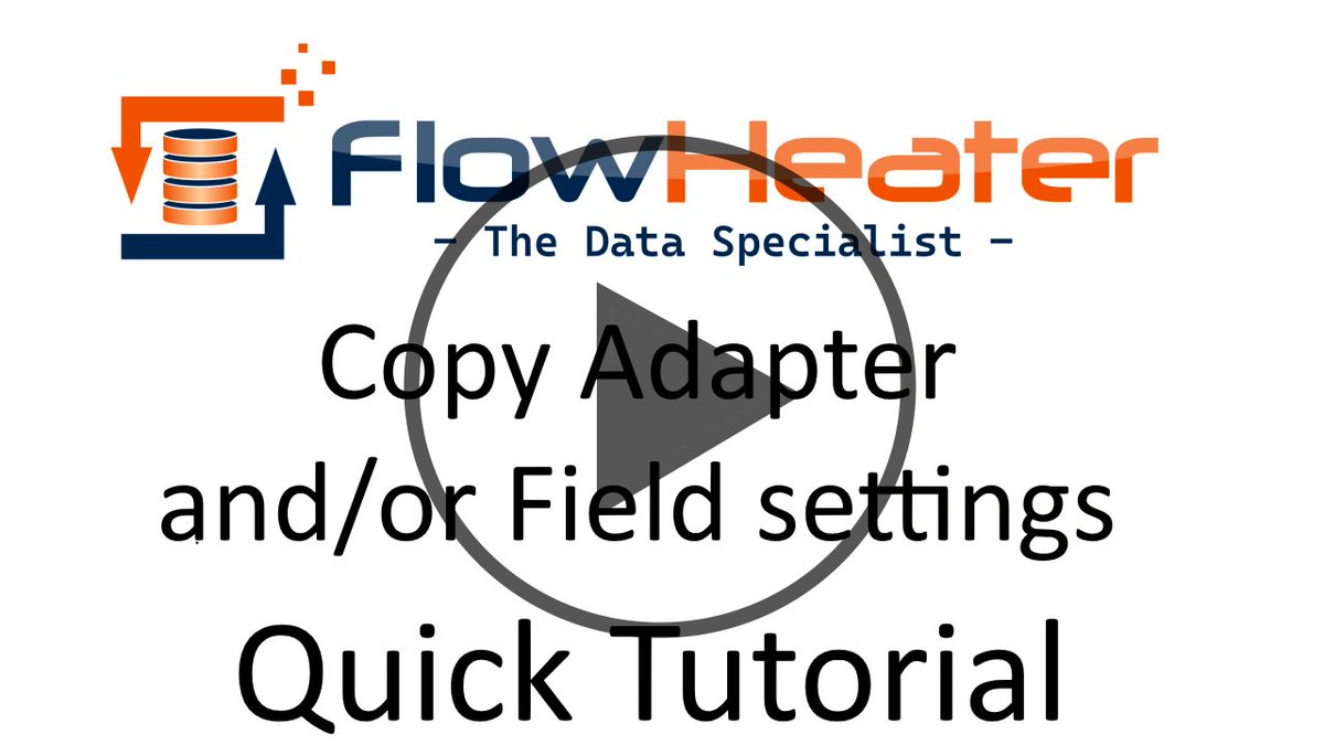 flowheater's tweet photo. New YouTube quick tutorial showing how to efficiently import FlowHeater adapters and/or field properties

https://t.co/IDdrEmc1Ih

#FlowHeater #ETL #DataIntegration #CSV #DataMigration #Tutorial #DataExport #DataImport https://t.co/XJFWx7VljB