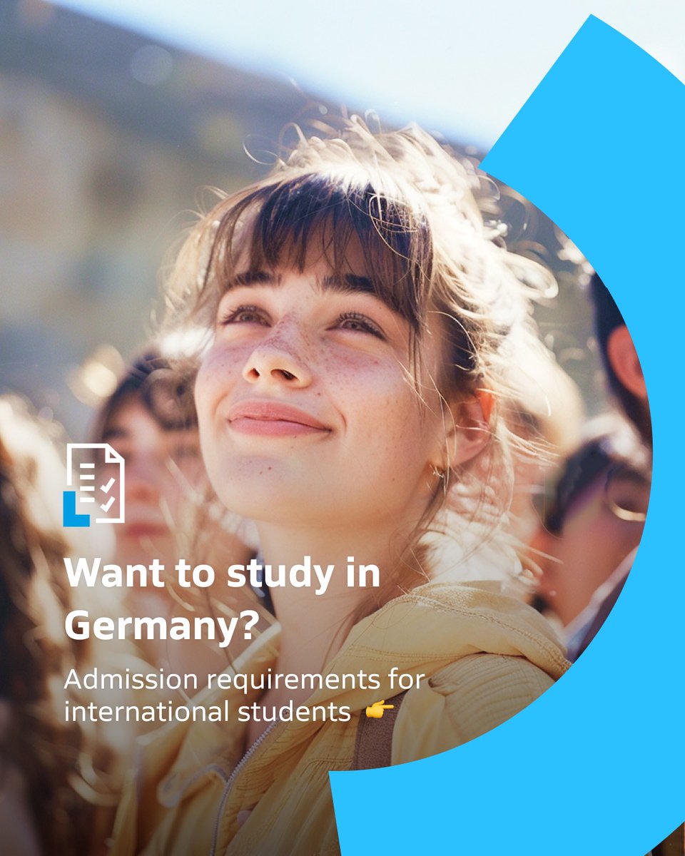 KerrieTrier's tweet photo. What’s your biggest question about studying in Germany? We cover English requirements, qualification recognition, alternative pathways, and master’s admissions. Explore your options and contact our Study Advice Service for guidance. https://t.co/byrMI2Luqs