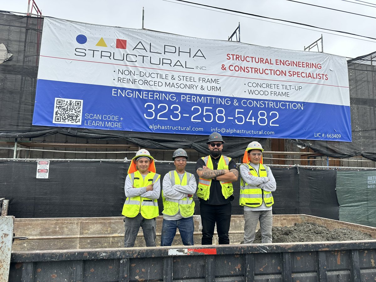 AlphaStructural's tweet photo. Skill gets you hired. Caring is why you stay.

Memo just hit 10 years with Alpha Structural and he's living proof. Congrats, Memo!

We're hiring Foremen, Project Supervisors, Engineers &amp; Estimators this fall.

📩 Hiring@alphastructural.com

#Hiring #ConstructionJobs https://t.co/nzpvXVXBoy