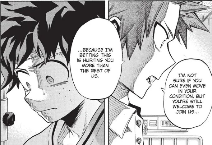 katsukeys_'s tweet photo. Icb we canonically have multiple instances of people pointing out that katsuki is singularly important to izuku and that they can all see how reckless and intense izuku gets about katsuki🚬🚬 https://t.co/GEeZyeMfoc