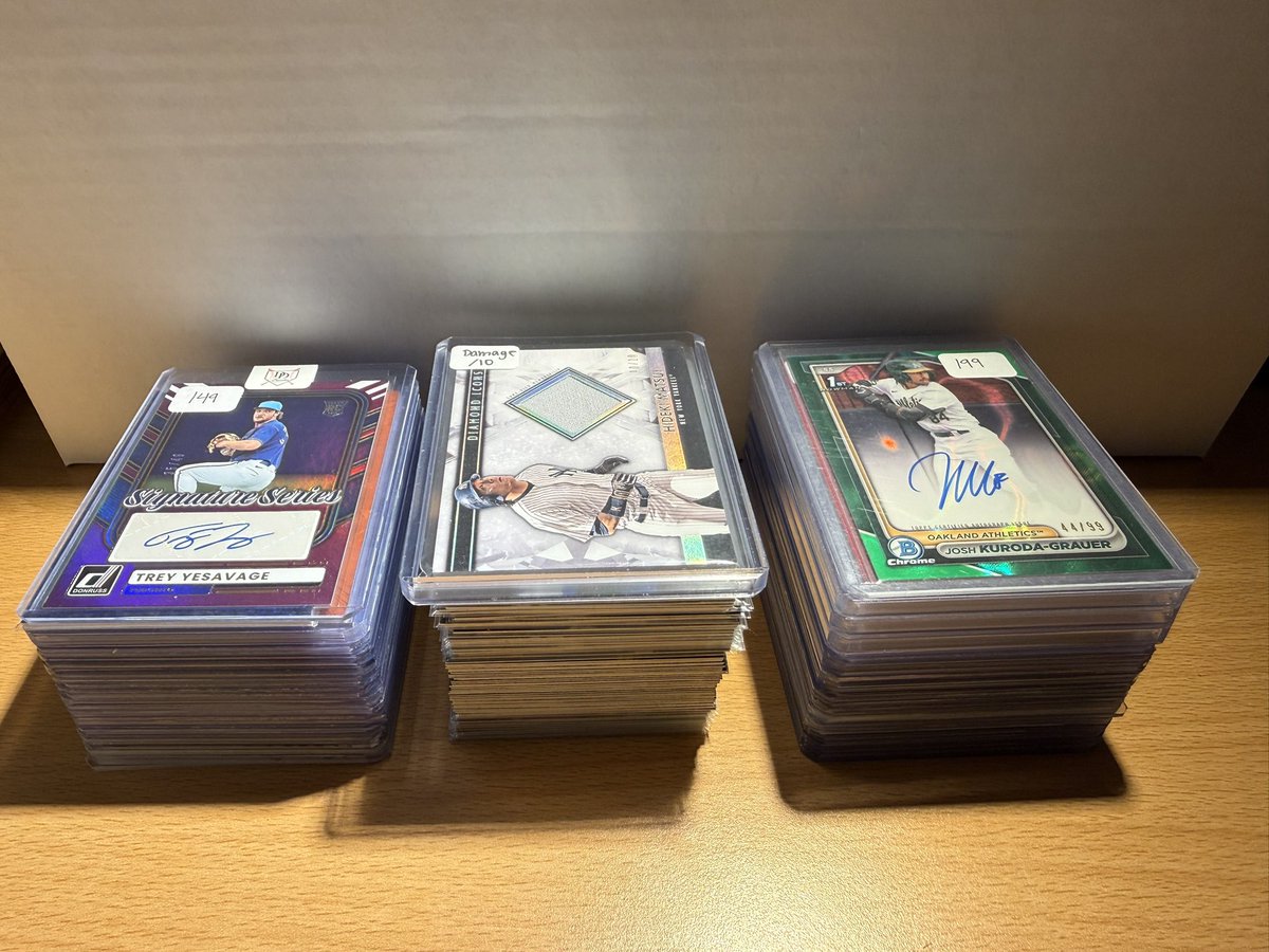 schleids_cards's tweet photo. I’ll be running my first sale her later tonight at 6 pm central time

One person who likes and retweets this post will get free shipping!

Comment below if there are any specific teams/players you’re looking for and I’ll make sure to tag you! https://t.co/0Vim06sgJq