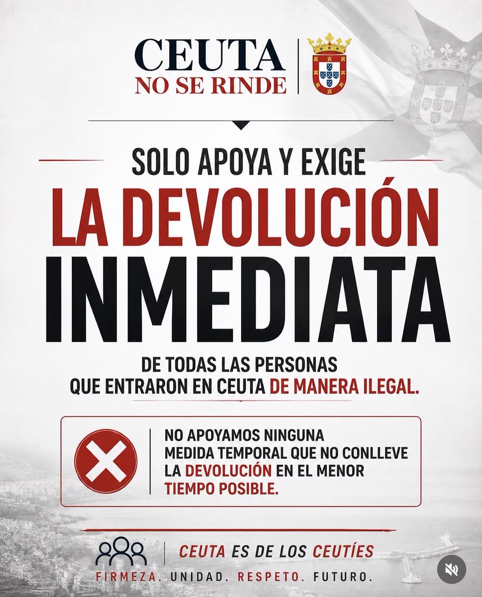 antifazcaballa's tweet photo. Tras la invasión, Ceuta no se rinde y sigue con su discurso: Devolución inmediata de los invasores. https://t.co/vp12PxoPuR