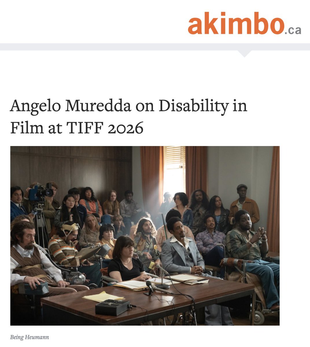 amuredda's tweet photo. I wrote about BEING HEUMANN, ALL OF A SUDDEN,  IRON BOY, RUN TERRY RUN, and disability movies in general at TIFF for @akimboart https://t.co/7XT8fGvyJn https://t.co/X9YHW4yvYD