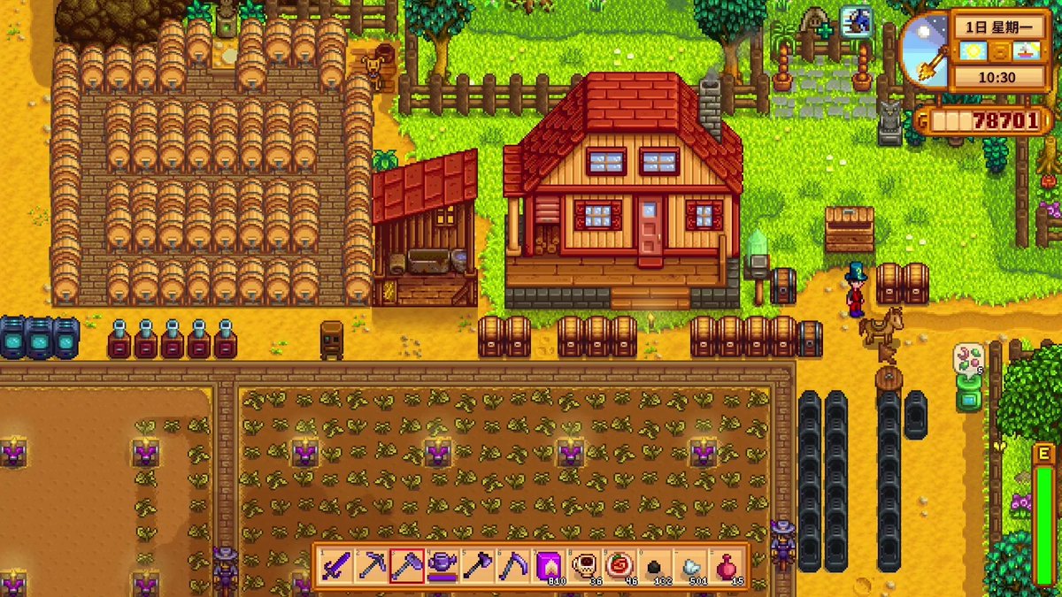 MariBanwarth's tweet photo. Just logged off after 3 hours of grinding in my cozy farm sim—crops are growing, animals are fed, and I’m beat but happy ， https://t.co/HdtUdfdR80