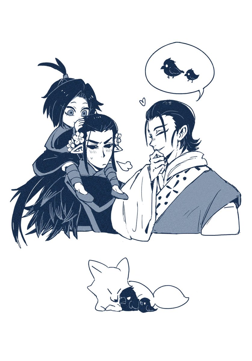 FlonFlonFlon's tweet photo. About those scary drawings made by little girls--

(in a way, Eleven counts as Black Bird's disciple too...)

#scissorseven #刺客伍六七 #白狐黑鸟 https://t.co/ljQvubJ1Gz