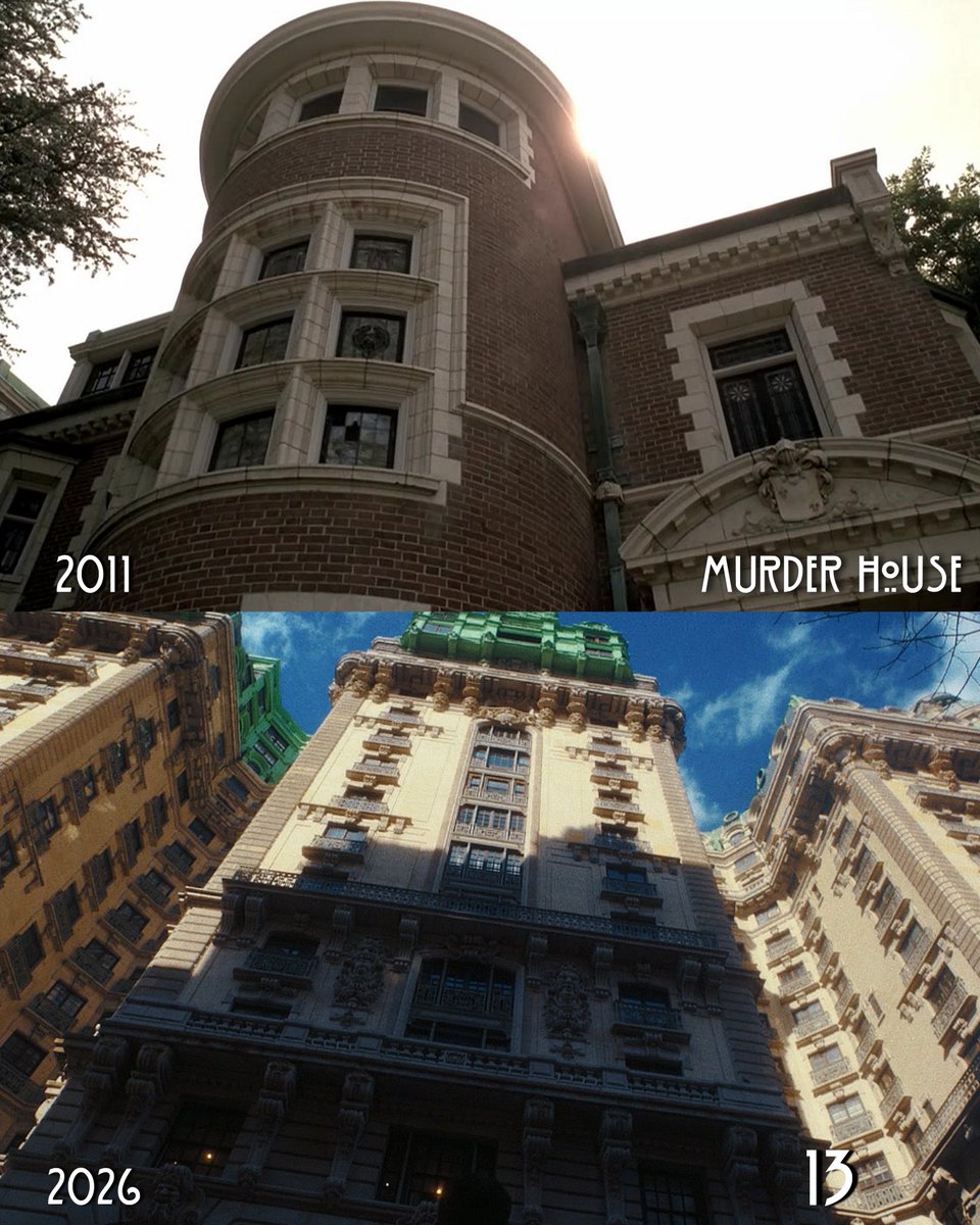screenscaps's tweet photo. #AHSMurderHouse (2011) x #AHS13 (2026). https://t.co/GmyflPGN6D