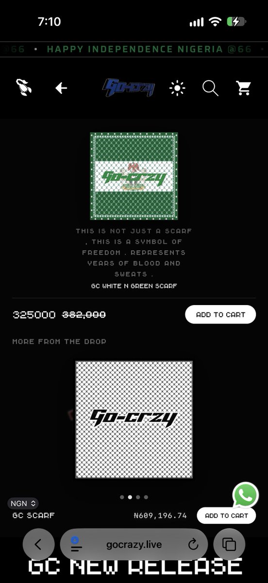 LxPlugg's tweet photo. this egbon don kee😭
325k for scarf????😭😭😭 https://t.co/DPSwh1TNji