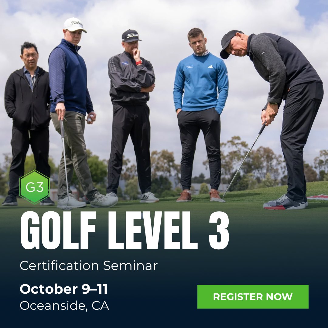 MyTPI's tweet photo. Every golfer has to put in the work, but as coaches and trainers, our job is to make sure they’re working on the right things.

Fitness Level 3 is designed to sharpen that decision-making. Over three days of hands on learning, you’ll work directly with Dr. Greg Rose, Dave Phillips, Lance Gill, Jason Glass, Chris Finn and Janet Alexander, practicing strategies for developing mobility, stability, strength and power.

Fitness Level 3 is just six weeks away. Join us November 6th - 8th in Oceanside. Space is limited. https://t.co/iReyXMctCa

Full schedule: https://t.co/SmoO56Ah4v