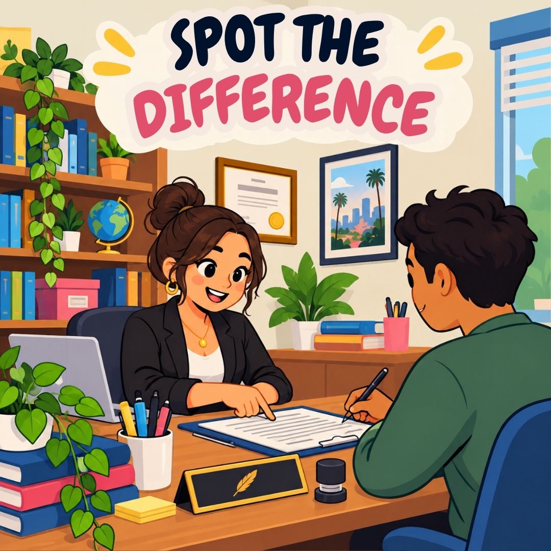 nationalnotary's tweet photo. There are 7 differences between these two photos, can you catch them all? Being a Notary means having attention to detail! #notary https://t.co/SHd5n0oIoE