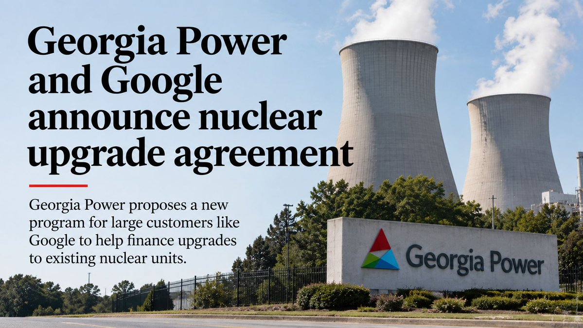 FreedomCaucusGA's tweet photo. 🚨 BIG TECH SHOULD PAY ITS OWN WAY

Georgia Power and Google have announced a new agreement aimed at having Google help pay for nuclear upgrades needed to meet their growing power demand.

We must ensure this deal actually does what it is proclaimed to do. It will require PSC approval, so the PSC must ensure it actually forces Google to pay for its own impact on the power grid in full.

The principle is simple:
-Companies building massive data centers should pay for their own power AND the infrastructure upgrades that come with it.
-Not one single dime of those additional costs should fall on everyday Georgia ratepayers. 

These big tech companies should not be a burden on Georgia citizens.