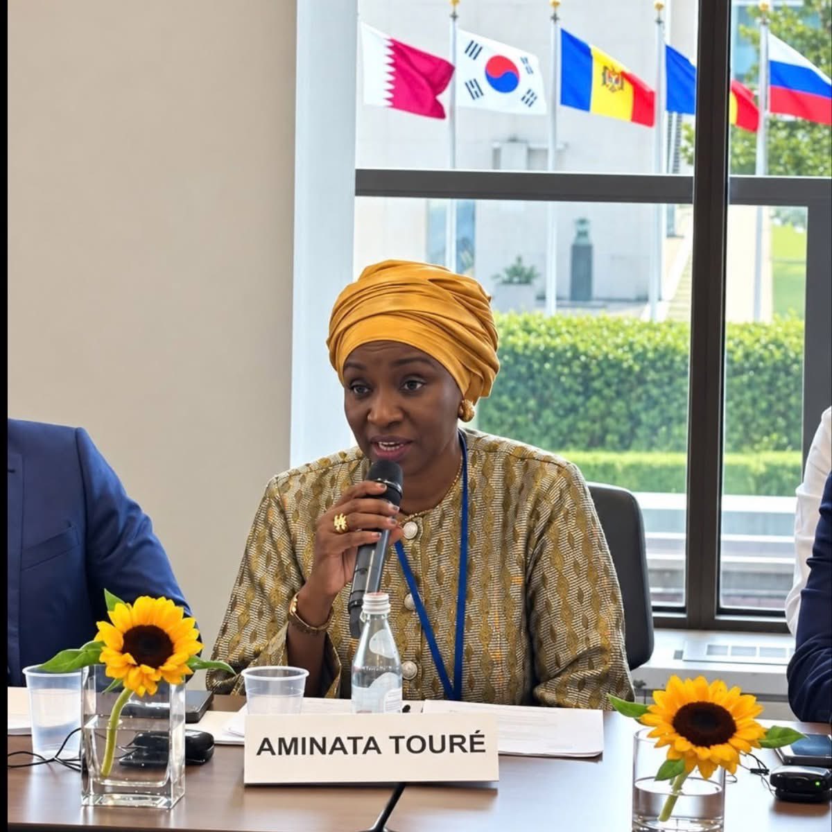 aminatatoureklk's tweet photo. En marge de l’Assemblée générale des Nations Unies j’ai participé à la table ronde organisée par l’Union internationale Interparlementaire sur le thème « Démocratie pour tous ». https://t.co/O1LcnbBkNf