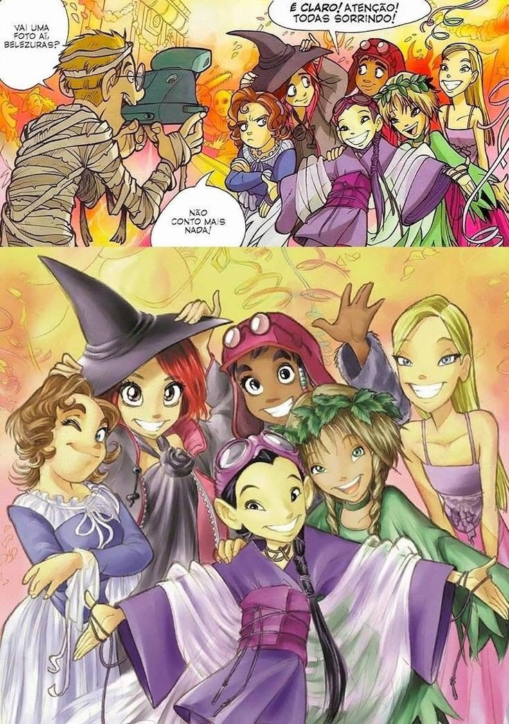 WITCHgirlsDaily's tweet photo. Martin, Irma, Will, Hay Lin, Taranee, Elyon and Cornelia https://t.co/eckLTd8Mhb