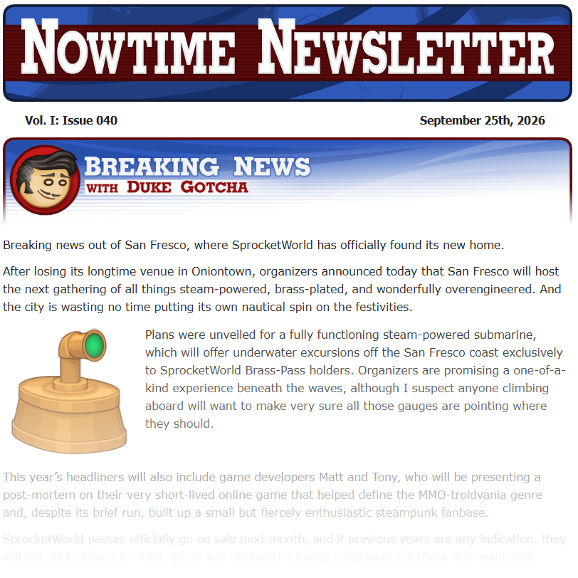 FliplineStudios's tweet photo. NowTime Newsletter - Vol. I - Issue 040 https://t.co/n9KRJbtAzh
...
#fliplinestudios #papalouie #nowtimenews #flipline https://t.co/Ie7fiNW3eB