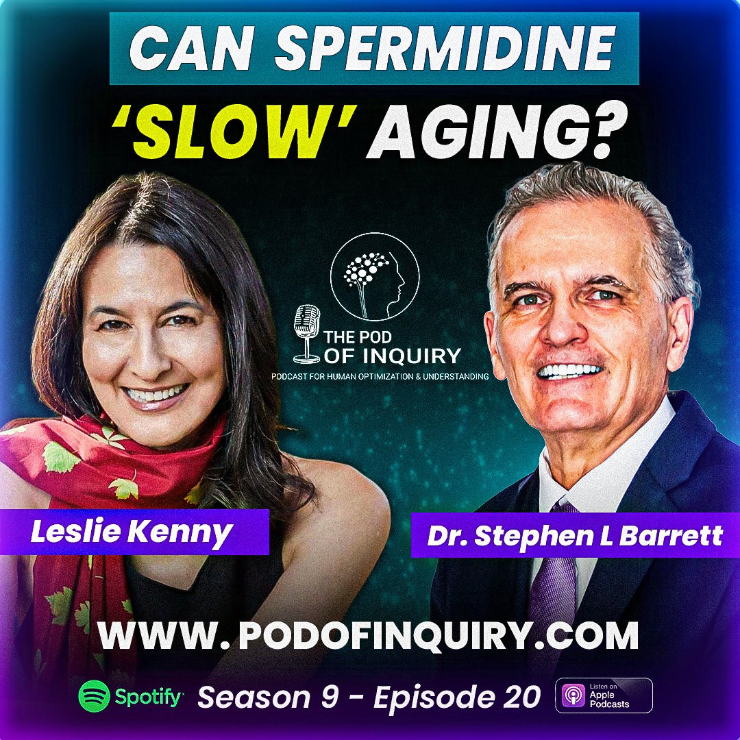 podofinquiry's tweet photo. YouTube Link : https://t.co/H7U9vwezK6
Episode Link : https://t.co/rcxVk7TpN6

Can Spermidine Slow Aging? | Leslie Kenny | S9 - E20
.
.
.
.
.
#PodOfInquiry #DrStephenBarrett #longevity #autophagy #spermidine #healthyaging #cellularhealth #podcast #science #wellness #LeslieKenny https://t.co/Q11LKrgkXy