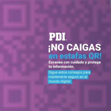 PDI_LosRios's tweet photo. ⚠️ ¡Cuidado con los códigos QR falsos!

Revisa siempre el enlace antes de hacer click.
Al escanearlos, te pueden llevar a sitios falsos para robar tus datos o dinero.
Si algo te parece raro no hagas click.
Infórmate y protégete. #Valdivia #LosRios #ElRanco #Valdiviacl https://t.co/ZsqKprjY1s