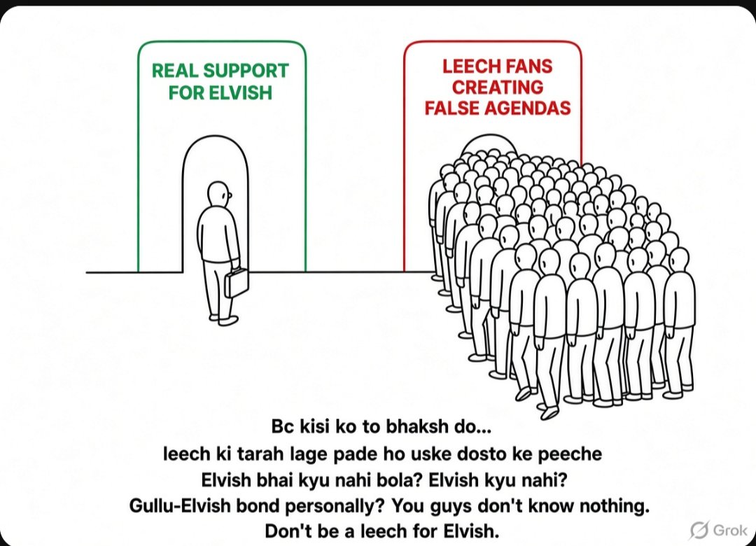 illusion0657's tweet photo. Don't be leech for @ElvishYadav 

#ElvishArmy Kitne velle ho bhai 🙆🏻‍♂️🙄 , har show dekhte ho kya bc 🫪
~Har statement ki reel katni h , #ElvishYadav kai har dost kai sath ladai Kara rakhi h tumne 🤦🏻‍♂️
~🤌🏻Ek din tum Vicky Jain aur Ankita kai sath bhi controversy karvaoge dekhna https://t.co/BtAUA9TWgn