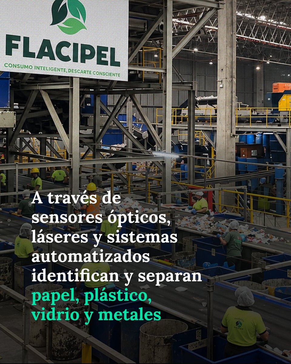latam2050's tweet photo. 🏭♻️ En Guarulhos, Brasil, funciona la mayor planta de reciclaje de residuos secos de América Latina. Flacipel, del Grupo Multilixo, combina inteligencia artificial y automatización para clasificar residuos con mayor precisión y eficiencia. https://t.co/wuh31Fo20X