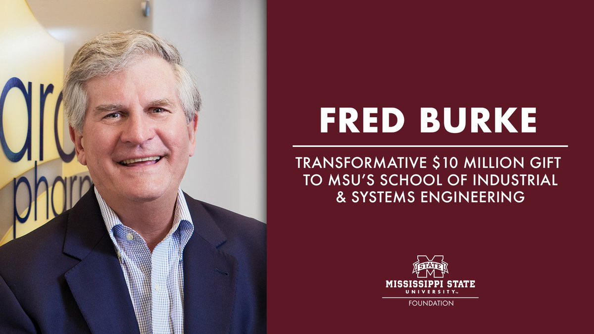 MSU_Foundation's tweet photo. Burke is putting his vision to work in the Bagley College of Engineering. 👏

A transformative $10 million gift made today by Fred Burke '71 '72 will strengthen MSU's School of Industrial &amp; Systems Engineering! https://t.co/hhgbCm3RqR