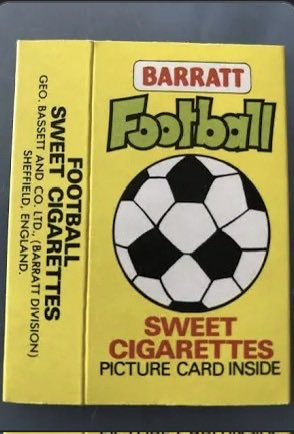 Gregor52189465's tweet photo. @kevinhunterday A can of Deck and a pack of Sweet Cigarettes with a football card inside. The posh kids had chocolate cigars. https://t.co/knsPr9uW5t