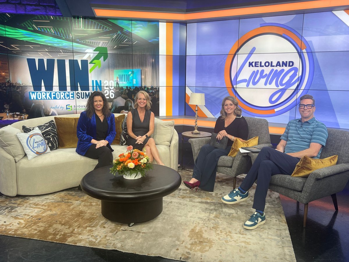 DevelopSF's tweet photo. Our friends Karla Santi and Wendy Alexander joined Keloland Living to talk about all things WIN in Workforce Summit! https://t.co/dcHL72dFPj