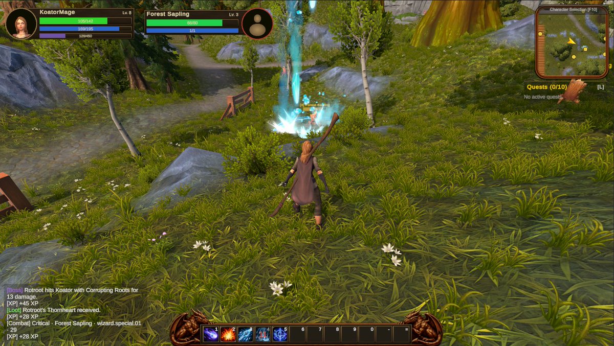 PlayLovae's tweet photo. Development update — Legends of Vaeloris ⚔️
✅ Character Selection
✅ Persistent characters
✅ Character Equipment
✅ Class abilities
Featuring our Human Wizard and Icy Rain. ❄️
The world is starting to feel like an RPG.
#indiedev #gamedev #MMORPG https://t.co/9u5TiUwpuf