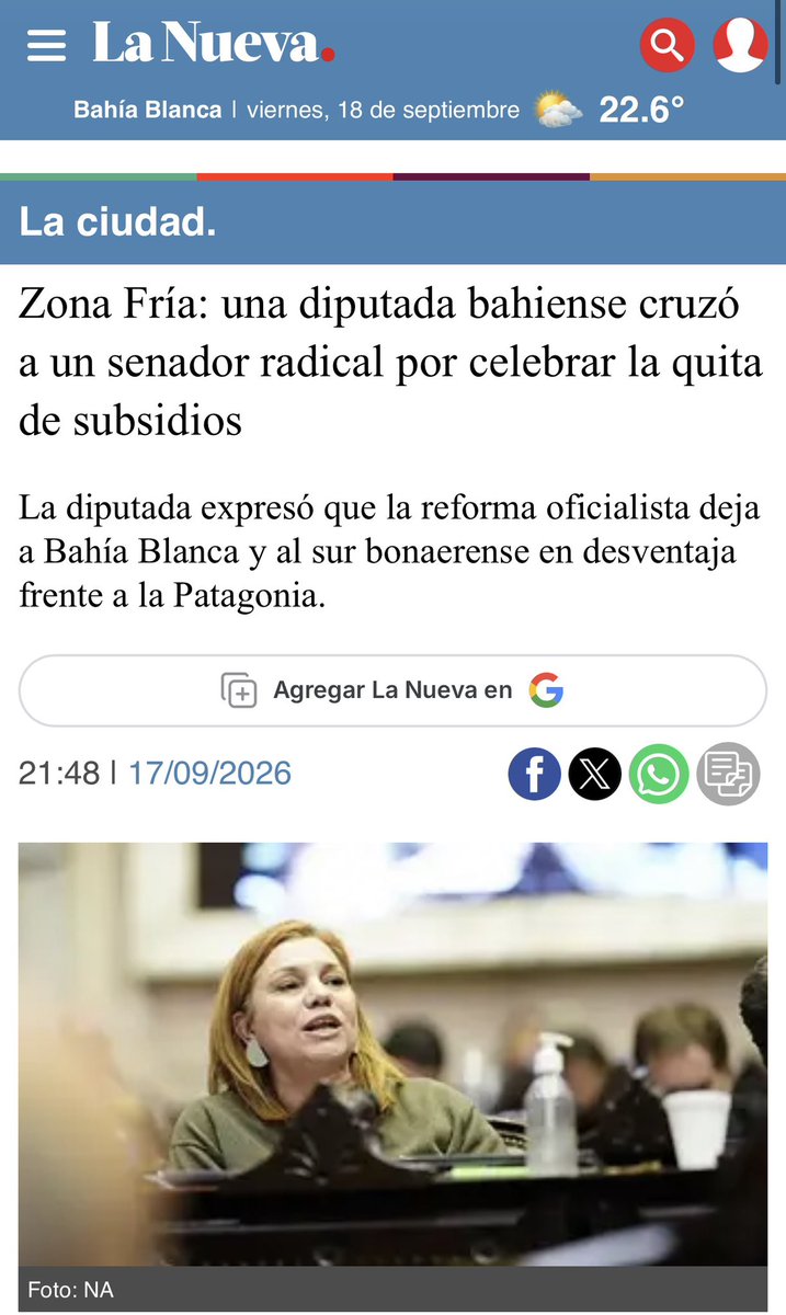 KBanfi's tweet photo. Ah! Y mira Raverta que te haces la canchera con pauta en pasquines tuyos. Hace una semana yo si increpé a mis senadores que no eran solidarios con nosotros por dictaminar zona fría. Porque cuando la gente la pasa mal no hay que pensar en los partidos, hay que pensar en ellos. 

A vos no te vi interpelando a tus senadores que se pegaron el faltazo todavía. Estás a tiempo.