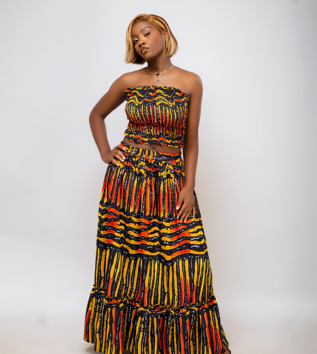 JuniorBfc's tweet photo. Ready-to-wear Ankara pieces are here! Launching at Shop n’ Chop with Ekys in Port Harcourt. Join the waitlist or order yours now by commenting ANKARA. https://t.co/wUd1ZPF0Ae