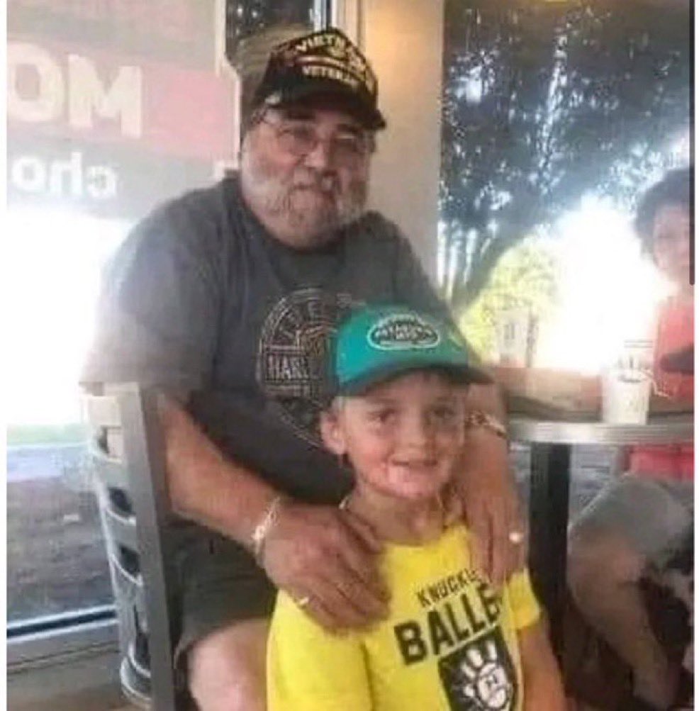 feelgoodtale's tweet photo. Last night, I learned a big lesson about patriotism, compassion for your fellow man, and respect.....from an 8 year old little boy at McDonalds in Shamrock, Texas. Amongst french fries and chicken nuggets, in walks a man and his wife. The man was wearing a Vietnam Veteran cap that was adorned with several pins. I don't know that anyone noticed him when he walked in, nor did they notice his cap; but the eight year old little boy did. Even after he had asked his mom several times (three to be exact) if he could "go shake that guy's hand and tell him thank you for his service", she said no, for fear of disturbing his supper. But on the fourth plea, mom gave in; and the little boy marches right over to the gentleman and says, "sir, thank you for your service" and shakes his hand. The gentleman pauses, and with a cracking voice says, "young man, you are very welcome and thank YOU for noticing....you just made my day, maybe my whole week!" Everyone went back to their meal and before the boy left, the gentleman walked over and said, "son, I would like for you to have this." It was his 1st Calvary pin that he wore on his cap. The little guy says thank you and quickly takes his cap off and let's his uncle attach the pin to his cap and runs to show his mom and aunt what the veteran had given him. I don't know who was more overcome with emotion, the veteran, for someone noticing all that he had fought for; the little boy, for meeting "a real-life hero" or those that observed this interaction. All in all, it reminded me that no matter the place, no matter the time nor situation, honoring our soldiers past and present, and their unselfish sacrifice is paramount. So here's to all those that stepped up and shouldered the responsibility of protecting our country, there are no words big enough to say thank you."