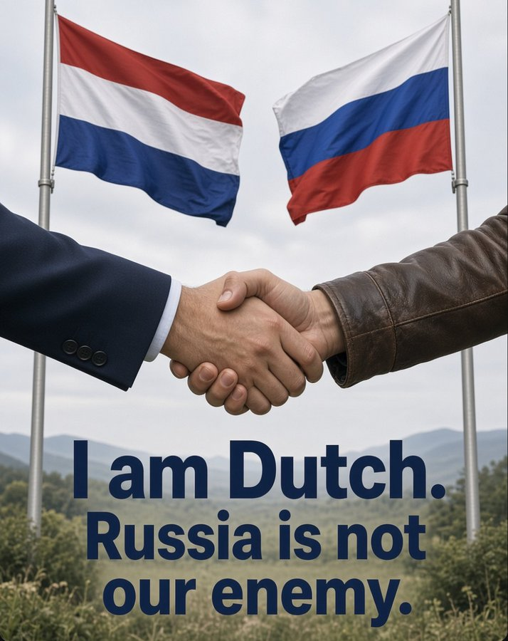 veen_els's tweet photo. Russia is not the enemy! 
#NederlandGeenOorlogsland #NietOnzeOorlog. https://t.co/OQBmIhRl9D